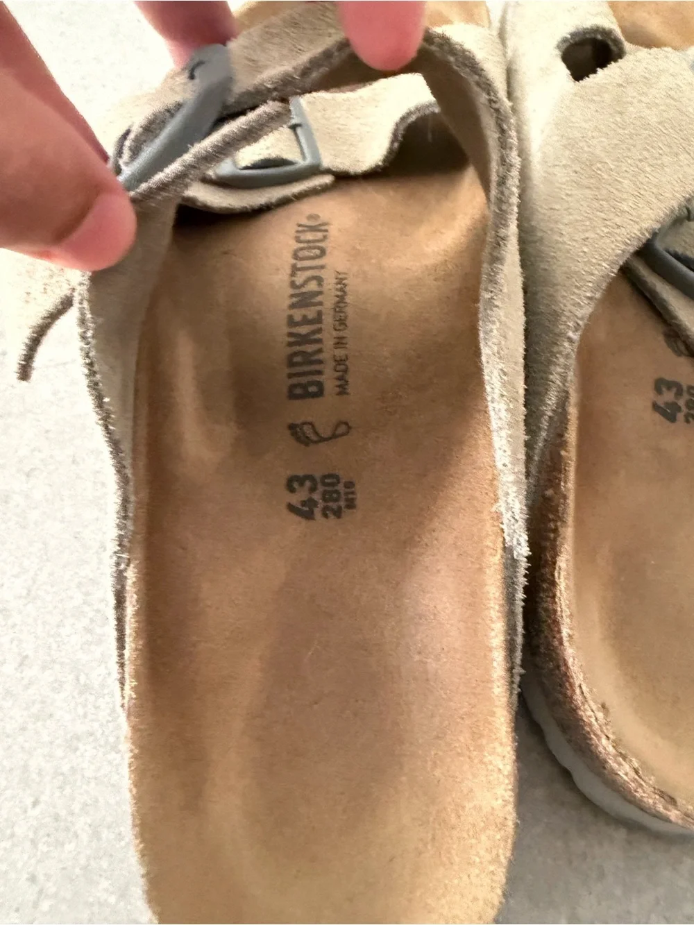 Birkenstock Arizona Stone Coin Size 43 (Men’s US 10)